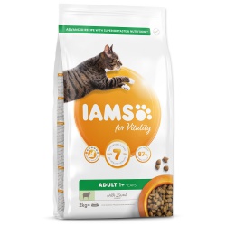Iams for Vitality Adult Cat Lamb 2kg