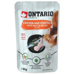 Ontario kapsička Cat Chicken and Codfish 80g
