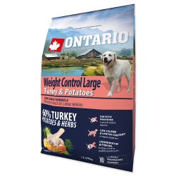 Ontario Dog Large Weight Control Turkey 2,25kg