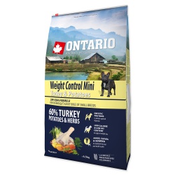 Ontario Dog Mini Weight Control Turkey 6,5kg