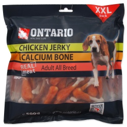 Ontario Snack Dog Chicken Jerky & Calcium 500g