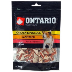 Ontario Snack Dog Chicken Jerky Sandwich 70g