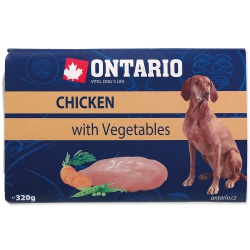 Ontario vanička Dog Chicken with Vegetable 320g