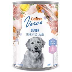 Calibra Dog Verve GF Senior Turkey & Lamb 400g