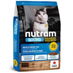 Nutram S5 Sound Adult & Senior Cat 5,4 kg
